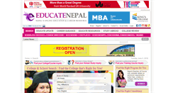 Desktop Screenshot of educatenepal.com